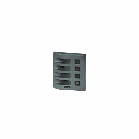BLUE SEA SYSTEMS Blue Sea Weather Deck Fuse Panel 4 Pos Gray 4304